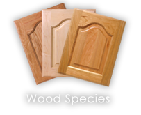 WalzCraft Wood Species options for Cabinet Doors and Components